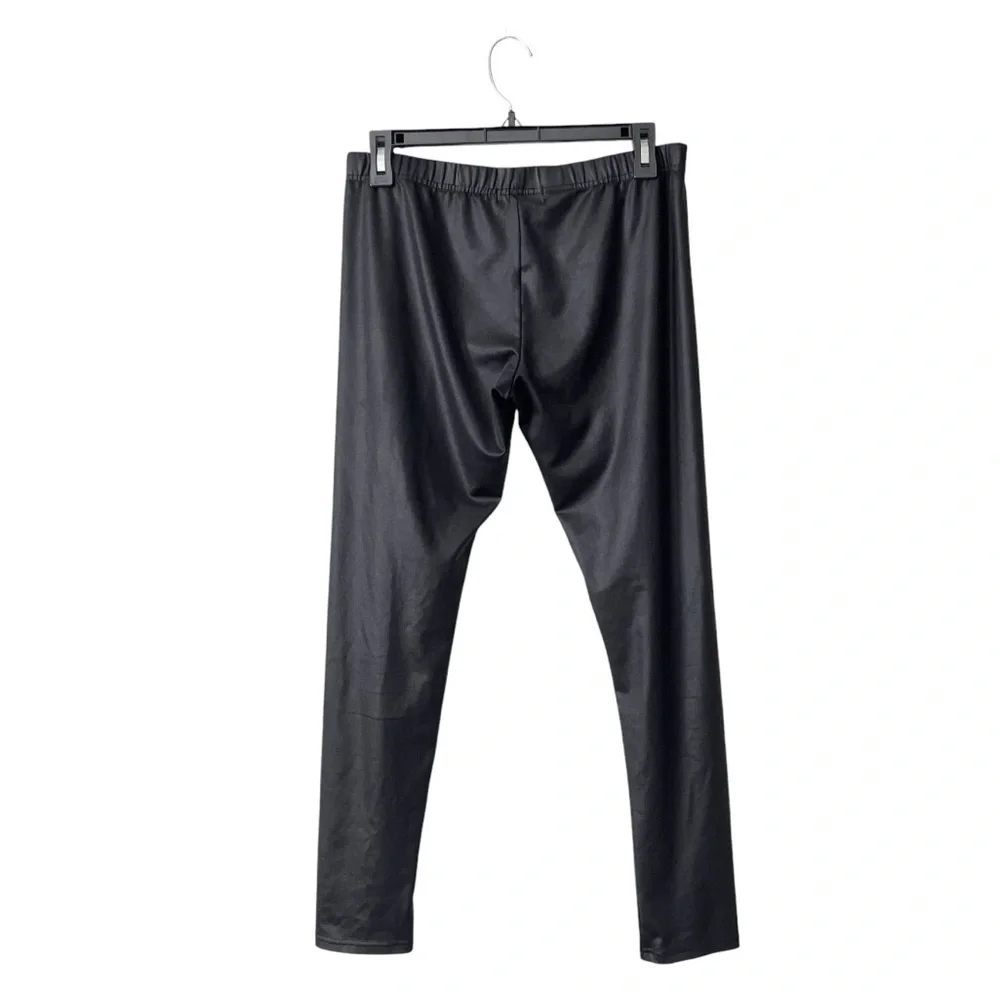 Eye Candy Black Leggings Women's Size XL Pull On Elastic Waist Skinny Stretch